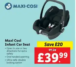 Lidl Maxi Cosi Infant Car Seat offer