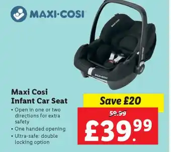 Lidl Maxi Cosi Infant Car Seat offer