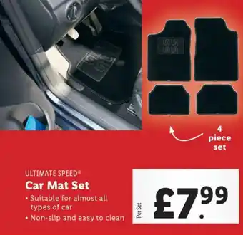 Lidl ULTIMATE SPEED® Car Mat Set offer