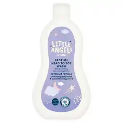 Asda LITTLE ANGELS by ASDA Bedtime Head to Toe Wash 500ml offer