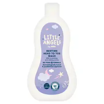 Asda LITTLE ANGELS by ASDA Bedtime Head to Toe Wash 500ml offer