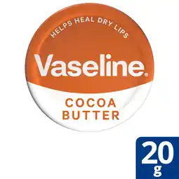 Asda Vaseline Lip Therapy Cocoa Butter Lip Balm Tin offer