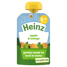 Asda Heinz By Nature Apple & Mango 4+ Months 100g offer