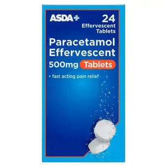 Asda ASDA 24 Paracetamol Effervescent Tablets offer