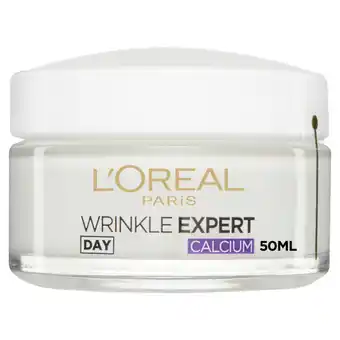 Asda L'Oreal Paris Wrinkle Expert 55+ Calcium Restoring Day Cream Pot offer