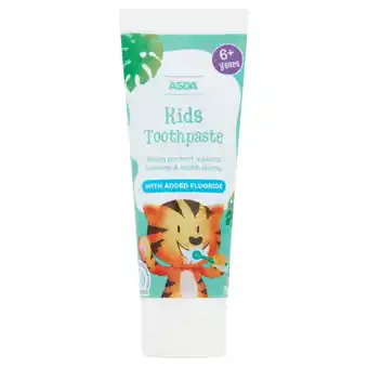 Asda ASDA Kids Toothpaste 6+ Years offer