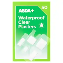 Asda ASDA 50 Waterproof Clear Plasters offer