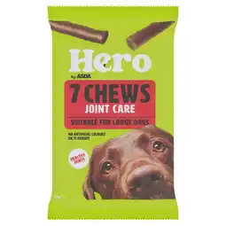 Asda Hero by ASDA 7 Chews Joint Care Suitable For Large Dogs 175g offer