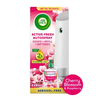 Asda Air Wick Cherry Blossom & Raspberry Aerosol-Free Automatic Spray Kit. Lasts up to 70 days offer