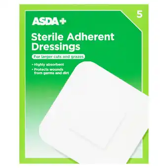 Asda ASDA 5 Sterile Adherent Dressings offer