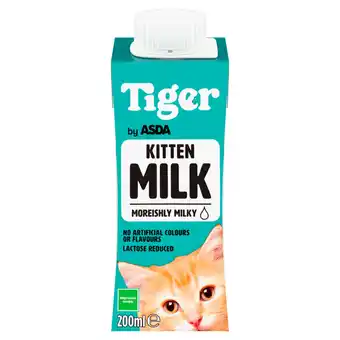 Asda Tiger by ASDA Kitten Milk 200ml offer