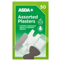 Asda ASDA 50 Assorted Plasters offer