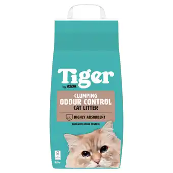 Asda ASDA Tiger Clumping Odour Control Cat Litter 8 Litres offer