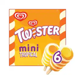 Iceland Heartbrand Twister Ice Lolly Mini Tropical 6x 50 ml offer