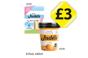 Londis Little Jude's Milk Lollies, Salted Caramel Ice Cream offer