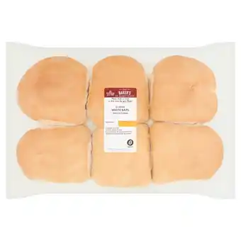 Morrisons Market Street Large White Bread Baps offer