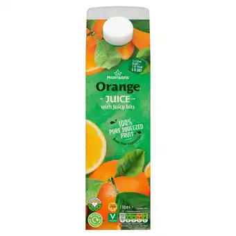 Morrisons Morrisons 100% Orange Juice with Bits offer