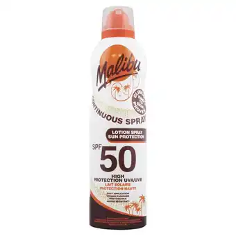 Morrisons Malibu SPF 50 Continuous Spray 175ml offer