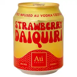 Morrisons Au Vodka Strawberry Daiquiri Cocktail 200ml offer