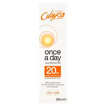 Morrisons Calypso Once A Day Sun Protection SPF 20 offer