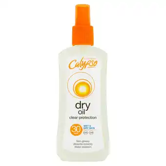 Morrisons Calypso Dry Oil Clear Protection SPF 30 offer