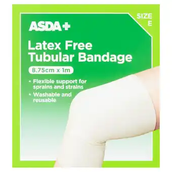 Asda ASDA Latex Free Tubular Bandage Size E offer