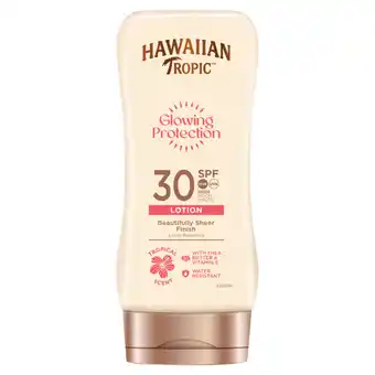 Asda Hawaiian Tropic Glowing Protection Lotion SPF30 180ml offer