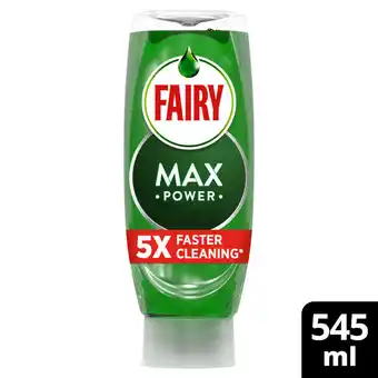 Asda Fairy Max Power Washing Up Liquid Original 545ML offer