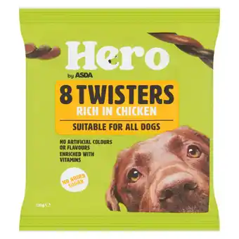 Asda Asda Hero 8 Twisters Rich in Chicken 120g offer