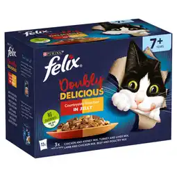 Asda Felix Doubly Delicious Countryside Selection in Jelly 7+ Years 12 x 85g (1.02kg) offer