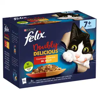 Asda Felix Doubly Delicious Countryside Selection in Jelly 7+ Years 12 x 85g (1.02kg) offer