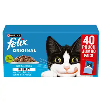 Asda Felix Original Fish Selection in Jelly 40 x 85g (3.4kg) offer