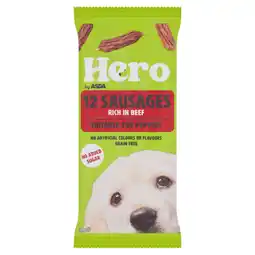 Asda Hero by ASDA 12 Sausages Suitable For Puppies 30g offer