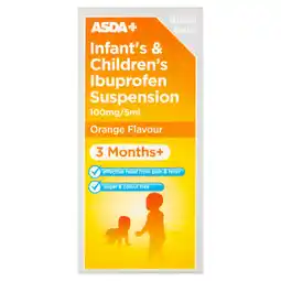 Asda ASDA Ibuprofen Suspension Liquid Orange Flavour offer