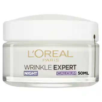 Asda L'Oreal Paris Wrinkle Expert 55+ Calcium Night Cream offer