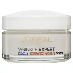 Asda L'Oreal Paris Wrinkle Expert 65+ Fortifying Night Cream Moisturiser offer