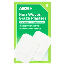 Asda ASDA 5 Non Woven Graze Plasters offer