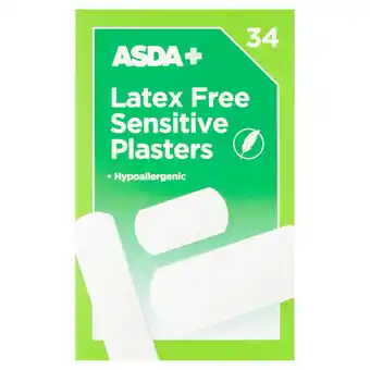 Asda ASDA 34 Latex Free Sensitive Plasters offer