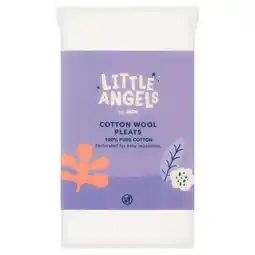 Asda LITTLE ANGELS by ASDA Cotton Wool Pleats 300g offer