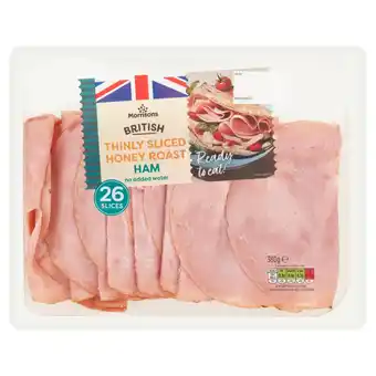 Morrisons Morrisons British Thinly Sliced Honey Roast Ham offer