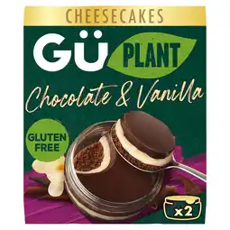 Morrisons Gu Plant Chocolate & Vanilla Cheesecakes offer