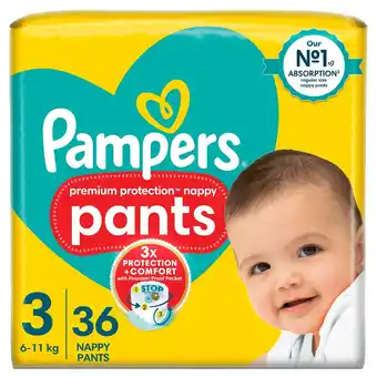 Morrisons Pampers Pants Pull-On Size 3 Midi offer