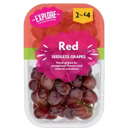 Morrisons Explore Red Seedless Grapes 400g offer