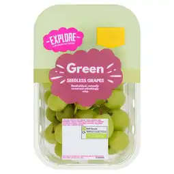 Morrisons Explore Green Seedless Grapes 400g offer