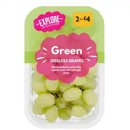 Morrisons Explore Green Seedless Grapes 400g offer