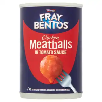 Iceland Fray Bentos Chicken Meatballs in Tomato Sauce 380g offer