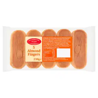 Iceland Dutch Masters of Cake 5 Almond Fingers 230g offer