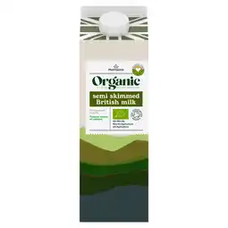 Morrisons Morrisons Organic Semi-Skimmed Milk 1L offer