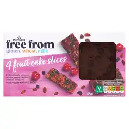 Morrisons Morrisons 4 Free From Fruit Cake Slices offer