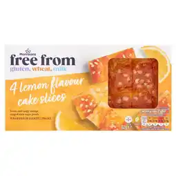 Morrisons Morrisons 4 Free From Lemon Cake Slices offer